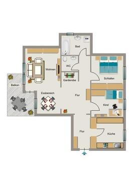 Foto - Etagenwohnung zur Miete in Recklinghausen