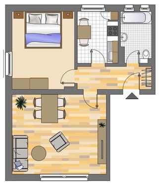 Foto - 3 Zimmer Erdgeschoßwohnung zur Miete in Hagen