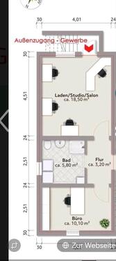Foto - BüroflächeLagerGeschäftsräume - 360,00 EUR Kaltmiete,