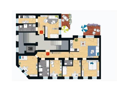 Foto - hochwertige 5-Raum-Wohnung mit großzügigem Balkon in zentraler Lage