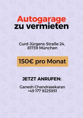 Foto - Autogarage zu vermieten – 150€ mtl.
