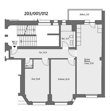 Foto - Etagenwohnung in Hagen zur Miete