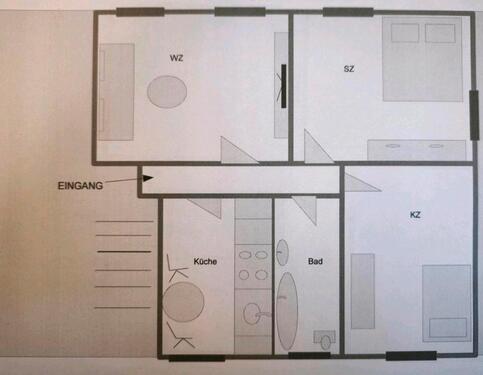 Foto - 3 Raumwohnung in Dobitschen EG - 320,00&nbsp;EUR Kaltmiete, ca.&nbsp; 65,00&nbsp;m&sup2;