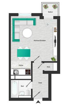 Foto - Etagenwohnung in München zur Miete