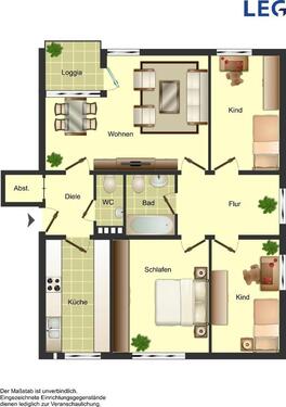Foto - Etagenwohnung zur Miete in Duisburg
