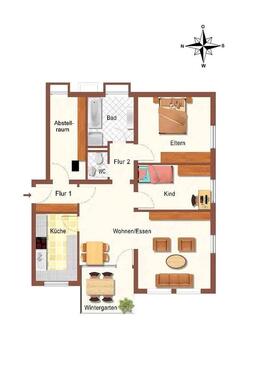 Foto - 3.5 Zimmer Etagenwohnung in Albstadt