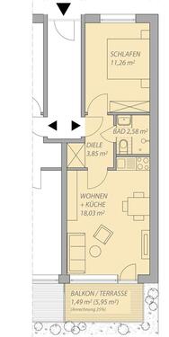 Foto - 2 Zimmer Erdgeschoßwohnung zur Miete in Uslar