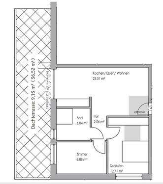 Foto - 3 Zimmer Dachgeschoßwohnung zur Miete in Paderborn