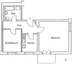 Foto - Helle 2-Raumwohnung mit Balkon (20551)