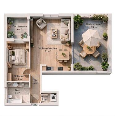 Foto - Penthouse vor den Toren Hamburgs Erstbezug 2 Dachterrassen Hasloh