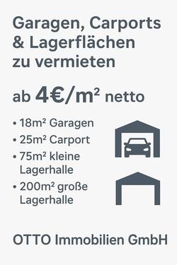 Foto - Lagerhallen Scheunen Garagen Stellplätze zu vermieten