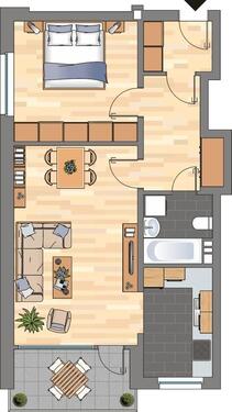 Foto - 2 Zimmer Etagenwohnung zur Miete in Wilhelmshaven