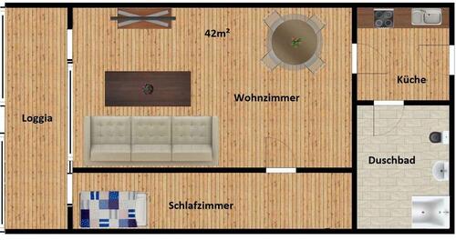 Foto - 2 Zimmer Dachgeschoßwohnung zur Miete in Schönberg (Holstein)