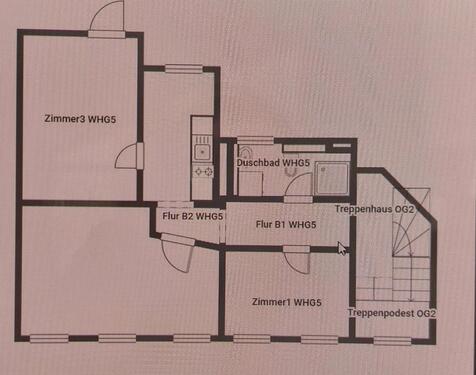 Foto - 3 Raum Wohnung mit EBK und Balkon Stadtmittte