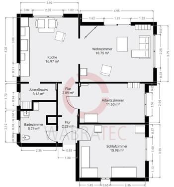 Foto - 3 Zimmer Etagenwohnung zur Miete in Sundern (Sauerland)