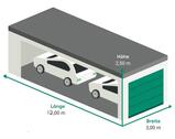 Foto - ❌️NEU:12m Garage(Beton): 2x Auto+MotorradAnhängerBootOldtimer❌