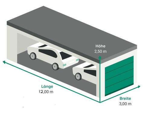 Foto - ❌️NEU:12m Garage(Beton): 2x Auto+MotorradAnhängerBootOldtimer❌