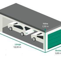 ❌️NEU:12m Garage(Beton): 2x Auto+MotorradAnhängerBootOldtimer❌ - Leuna