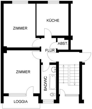 Foto - 2 Zimmer Etagenwohnung zur Miete in Hagen