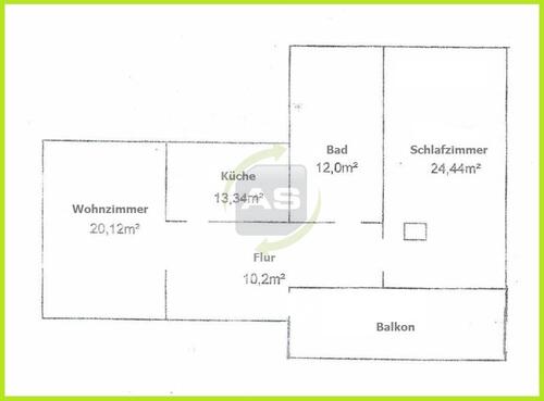 Foto - 2 Zimmer Etagenwohnung zur Miete in Zwickau