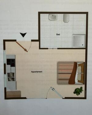 Foto - 1-Zimmer-Appartement Heide-Süderholm kurzfristig verfügbar