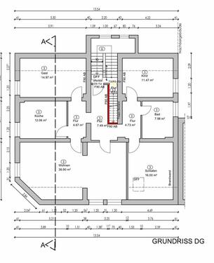 Foto - Dachgeschosswohnung – 116 m² im 2. Obergeschoss