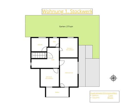 Foto - 3 Zimmer Etagenwohnung zur Miete in Butzbach