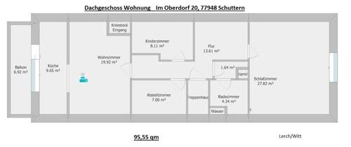 Foto - über den Dächern von Schuttern - 950,00&nbsp;EUR Kaltmiete, ca.&nbsp; 95,00&nbsp;m&sup2;