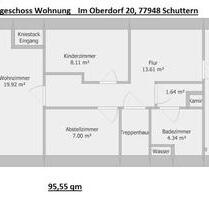 über den Dächern von Schuttern - 950,00&nbsp;EUR Kaltmiete, ca.&nbsp; 95,00&nbsp;m&sup2; in Friesenheim (PLZ: 77948)