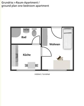 Foto - 1.5 Zimmer Etagenwohnung zur Miete in Magdeburg