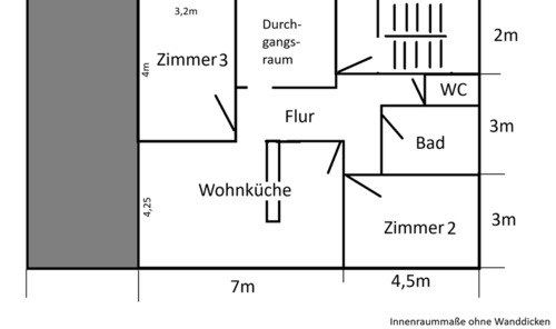 Foto - 3 Zimmer Etagenwohnung zur Miete in Tiefenbronn