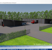 XXL STORAGE GROSS GARAGEN CARPORTS AB 75€MONAT8,0x3,3x2,6M - Bad Arolsen