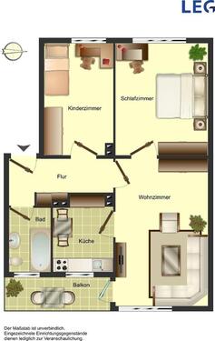 Foto - 3 Zimmer Etagenwohnung zur Miete in Bocholt