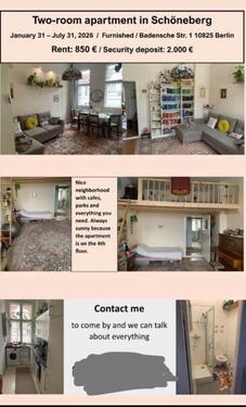 Foto - Wohnung in Schöneberg von Februar bis August 26
