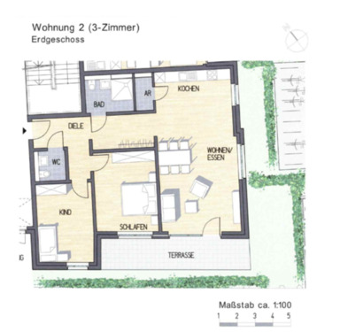 Foto - 3 Zimmer Erdgeschoßwohnung zur Miete in Hückelhoven