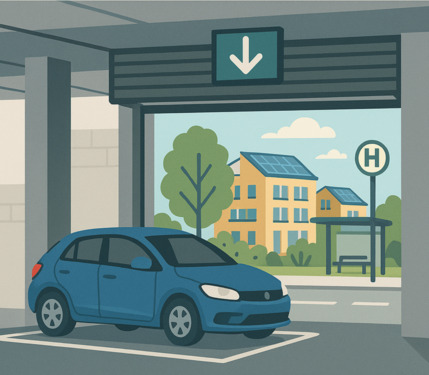 Foto - Tiefgaragenstellplatz im Vauban zu vermieten – 85 €Monat
