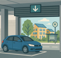 Tiefgaragenstellplatz im Vauban zu vermieten – 85 €Monat - Freiburg im Breisgau Günterstal