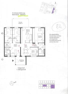 Foto - 4 12 Zimmer Wohnung - 1.550,00&nbsp;EUR Kaltmiete, ca.&nbsp; 110,00&nbsp;m&sup2;