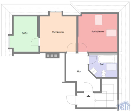 Foto - 2 Zimmer Etagenwohnung zur Miete in Zittau