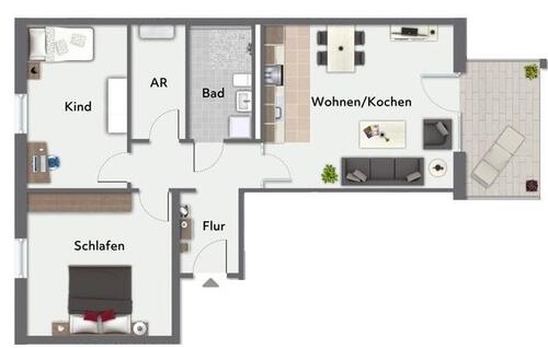 Foto - Etagenwohnung zur Miete in Bielefeld
