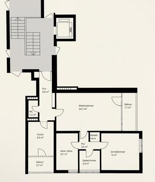 Foto - 3 Zimmer Etagenwohnung in Ennepetal