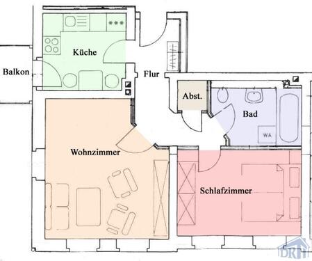 Foto - 2 Zimmer Etagenwohnung zur Miete in Zittau