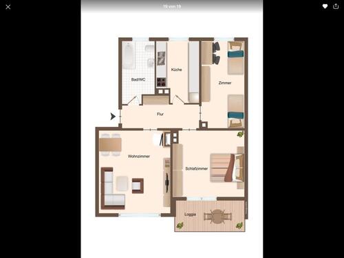 Foto - 4 Zimmer Wohnung Provisionfrei - 329.000,00&nbsp;EUR Kaufpreis, ca.&nbsp; 70,00&nbsp;m&sup2;