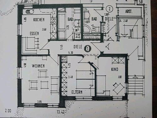 Foto - Stadtvilla Wohnung mit Wohnküche, historisch modern, VS - Schwen