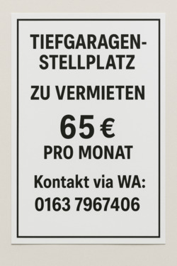 Foto - Tiefgaragenstellplatz TG Stellplatz Freiburg Aschenbrennerstr. 8