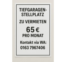 Tiefgaragenstellplatz TG Stellplatz Freiburg Aschenbrennerstr. 8 - Heitersheim