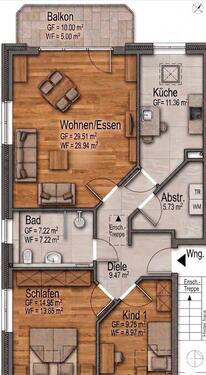 Foto - 3 Zimmer Etagenwohnung zum Kaufen in Lilienthal