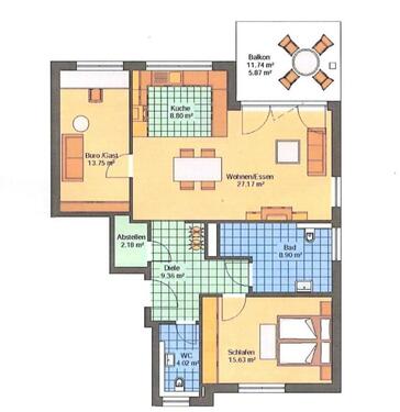 Foto - 3 Zimmer Erdgeschoßwohnung in Hiddenhausen