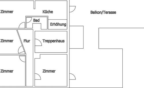 Foto - 4 Zimmer Etagenwohnung zur Miete in Dransfeld