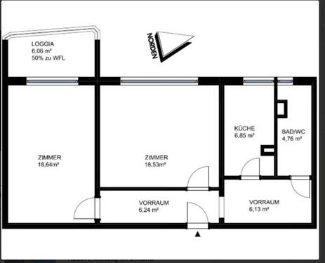 Foto - 2-Zimmer Wohnung in Berlin-Lichtenberg (Sewanstraße) – WG geeigne